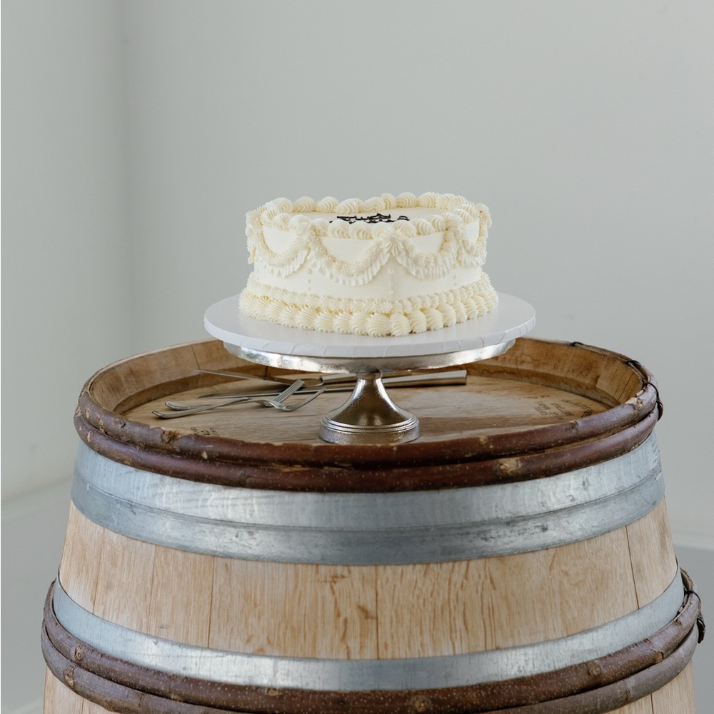 Pottery Barn Metallic Silver Pedestal Cake Stand - Picture 6 of 6